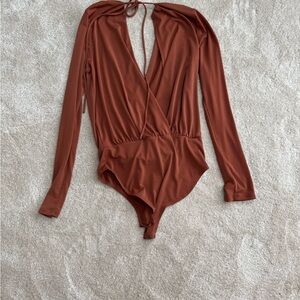 BCBGeneration Terracotta Long Sleeve Kids Bodysuit